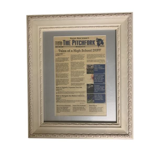 The Duff Framed Newspaper Movie Props