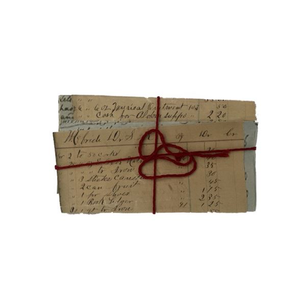 Django Candie Plantation Paperwork Movie Props