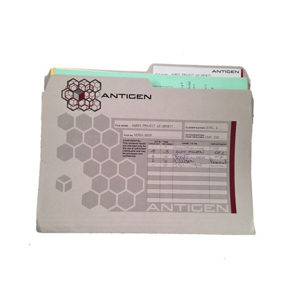 Underworld: Awakening Antigen Case Folder Movie Props
