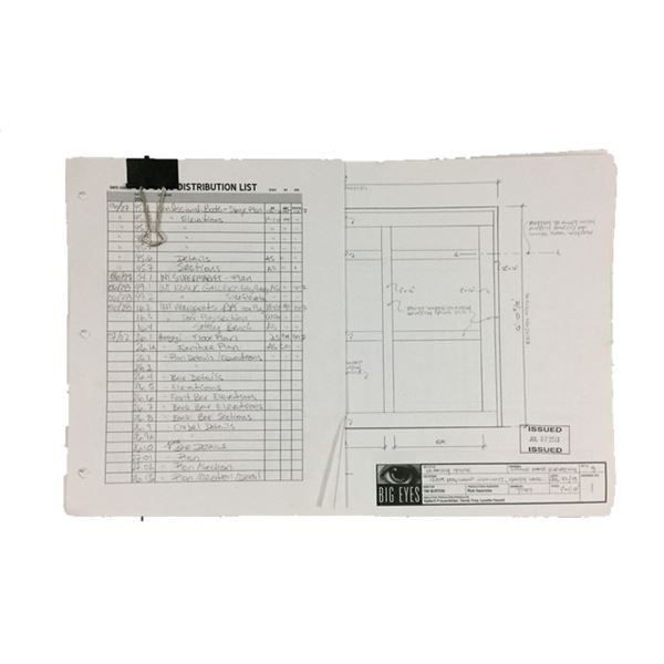 Big Eyes Set Blueprints Movie Props