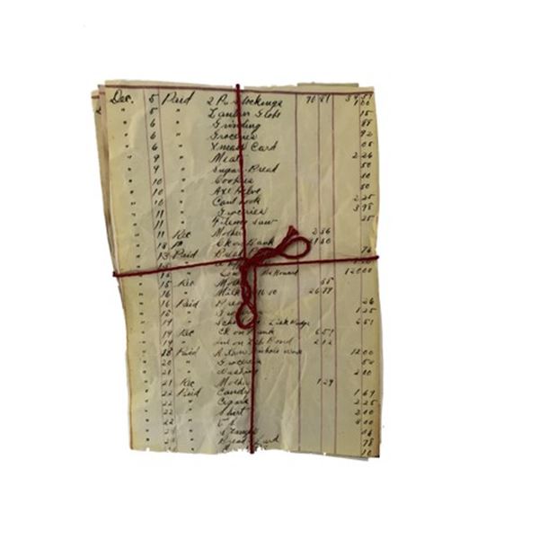 Django Candie Plantation Paperwork Movie Props