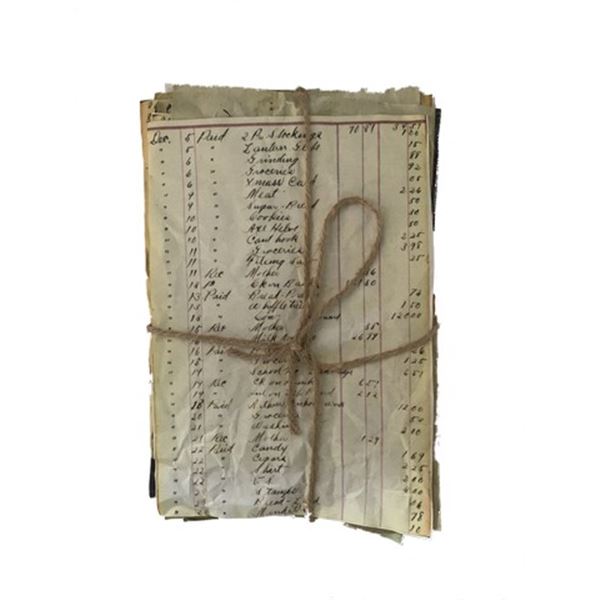 Django Candie Plantation Paperwork Movie Props