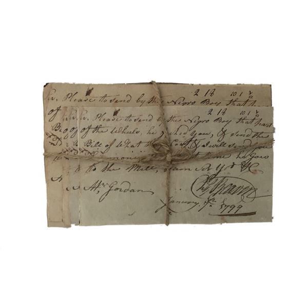 Django Candie Plantation Paperwork Movie Props