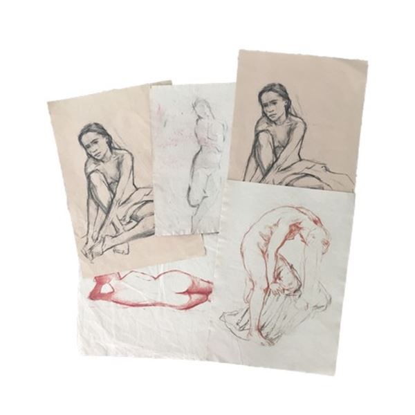 Tulip Fever Sofia (Alicia Vikander) Nude Sketches Movie Props