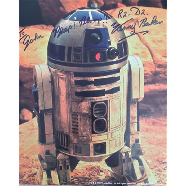 Star Wars Kenny Baker (R2-D2) Signed Print