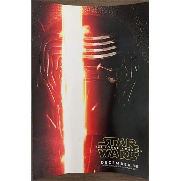 Star Wars 7: The Force Awakens double sided poster