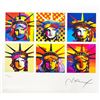 Image 2 : Peter Max- Original Lithograph "Six Liberties"