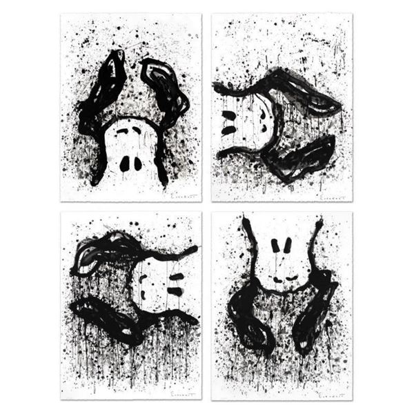  Watchdogs 3-6-9-12 O'Clock  Matched Suite of Four Limited Edition Hand Pulled Original Lithographs 