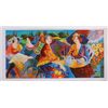 Image 1 : Patricia Govezensky- Original Serigraph on Paper "Relaxed Afternoon in the Garden"