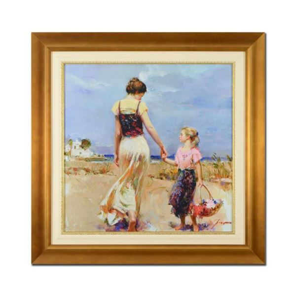 Pino (1939-2010)- Hand Embellished Giclee on Canvas "Let's Go Home"