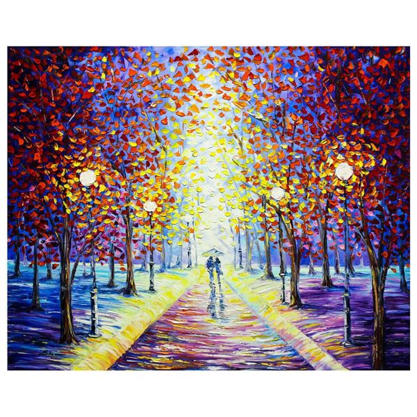 Svyatoslav Shyrochuk- Original Oil on Canvas "Misty Park"