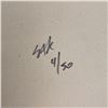 Image 2 : Steve Kaufman (1960-2010) "Chinese Money" Hand Signed and Numbered Limited Edition Hand Pulled silks