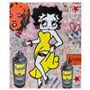 Image 1 : Jozza, "Yellow Dress" Hand Signed Original Mixed Media on Canvas with COA.