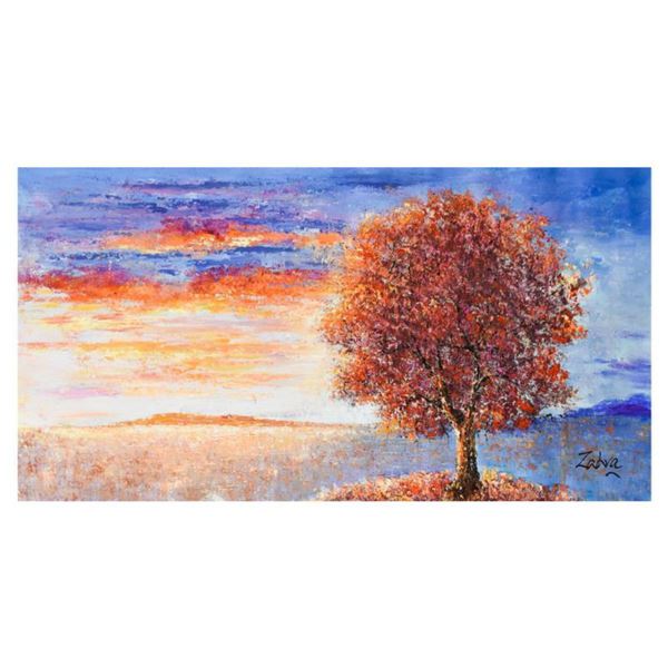 Zahra, Original Oil Painting (60" x 30") on Canvas, Hand Signed with Letter of Authenticity.
