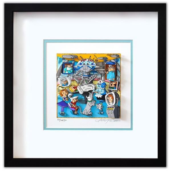 Charles Fazzino- 3D Construction Silkscreen Serigraph "A Jetson’s House Call"