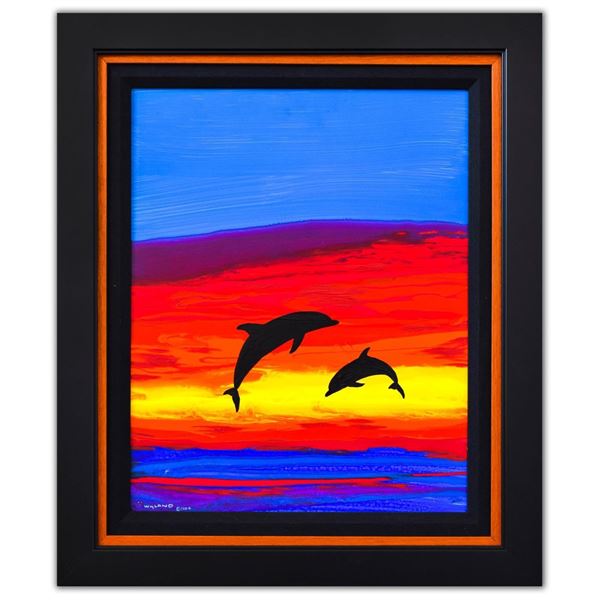 Wyland- Original Oil Painting on Board "A Sea of Color"