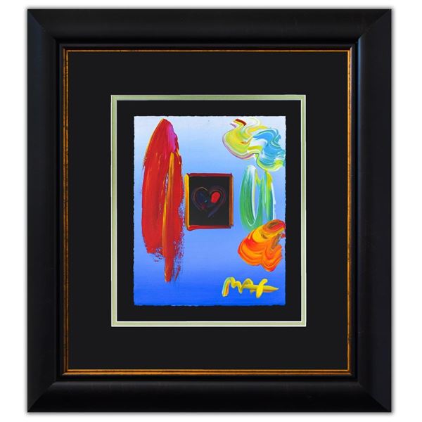 Peter Max- Original Mixed Media "Heart Suite II"