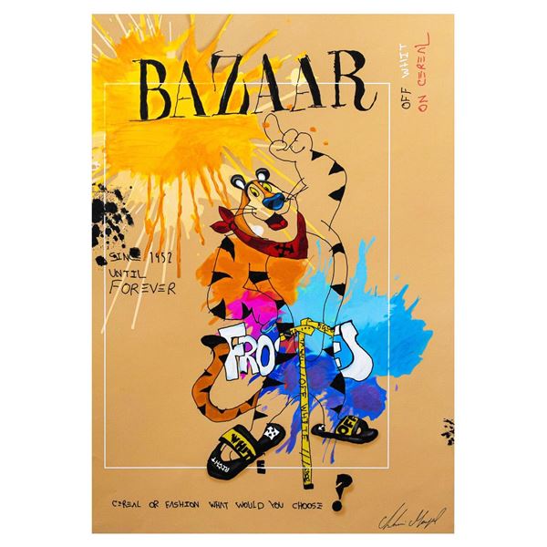 Shani Moyal- Original Mixed Media "Tony the Tiger"