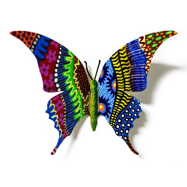 Patricia Govezensky- Original Painting on Cutout Steel "Butterfly CXXVIII"