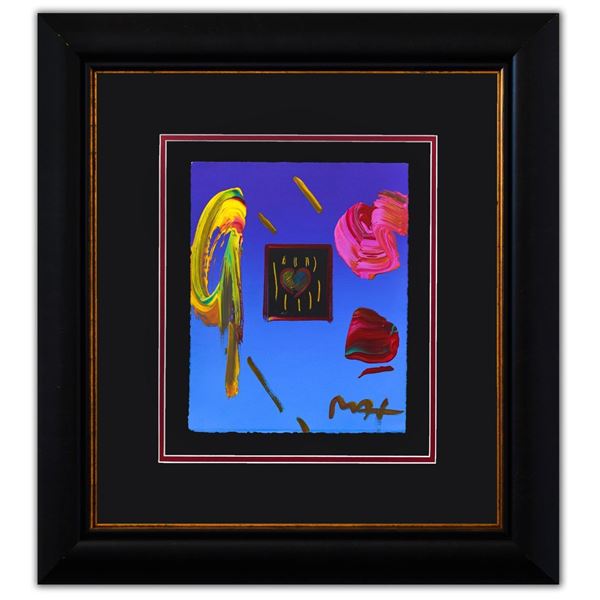 Peter Max- Original Mixed Media "Heart Suite II"