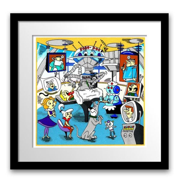 Charles Fazzino- 3D Construction Silkscreen Serigraph "A Jetson’s House Call"