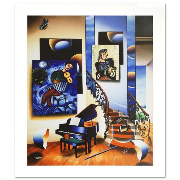 "Fiddler" Limited Edition Giclee on Canvas by Ferjo, Numbered and Hand Signed by the Artist. Include