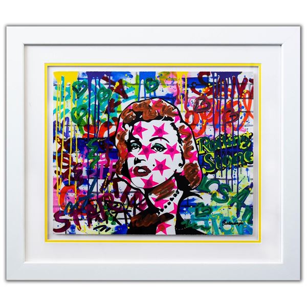 Nastya Rovenskaya- Original Mixed Media on Paper "Starface"