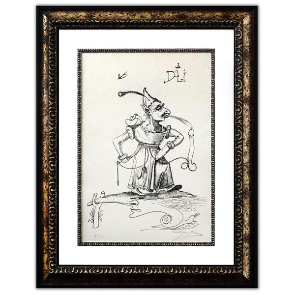 Salvador Dali- Original Lithograph from Gouache and Collage "Untitled"