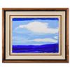 Image 1 : Wyland, "Pacific Skies" Framed Original Watercolor Painting Hand Signed with Letter of Authenticity.