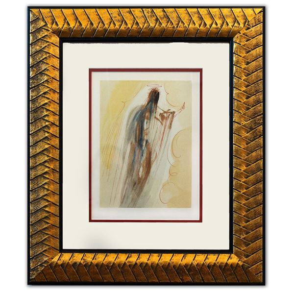 Salvador Dali- Original Color Woodcut on B.F.K. Rives Paper "Paradise 29"