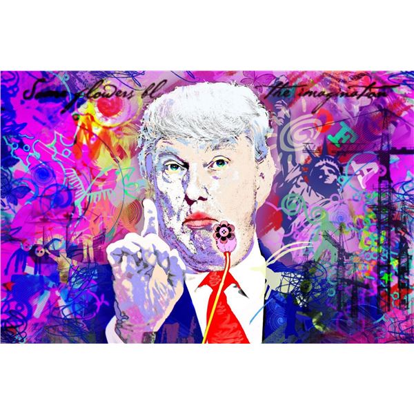 Mark Braver- Original Mixed Media "Trump"