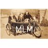 Image 1 : 3 Ladies on Indian Motorcylce & Sidecar Photo Postcard