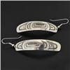 Image 1 : SILVER WHALE EARRINGS BY DEAN HUNT