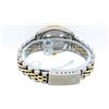 Image 8 : Rolex Ladies 2 Tone Gray & Pyramid Diamond Oyster Perpetual Datejust Wriswatch 2