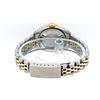 Image 9 : Rolex Ladies 2 Tone Gray & Pyramid Diamond Oyster Perpetual Datejust Wriswatch 2