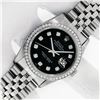 Image 2 : Rolex Mens Stainless Steel Black Diamond 36MM Datejust Wristwatch