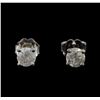Image 1 : 14KT White Gold 0.69 ctw Diamond Stud Earrings
