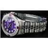 Image 5 : Rolex Ladies Stainless Steel Purple Diamond & Ruby 26MM Datejust Wristwatch