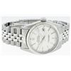 Image 3 : Rolex Mens Stainless Steel 36MM Silver Index Fluted Bezel Datejust Wristwatch