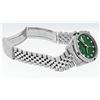 Image 2 : Rolex Mens Stainless Steel Diamond Lugs Green Diamond & Emerald Datejust