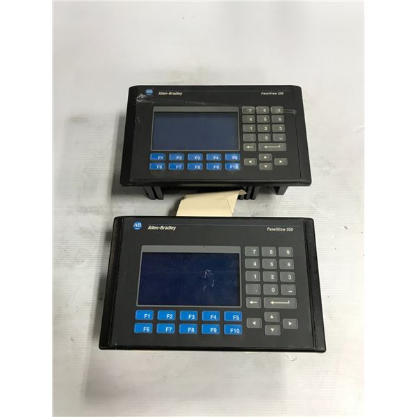 (2) - Allen-Bradley 2711-K5A5 PanelView 550 Screens