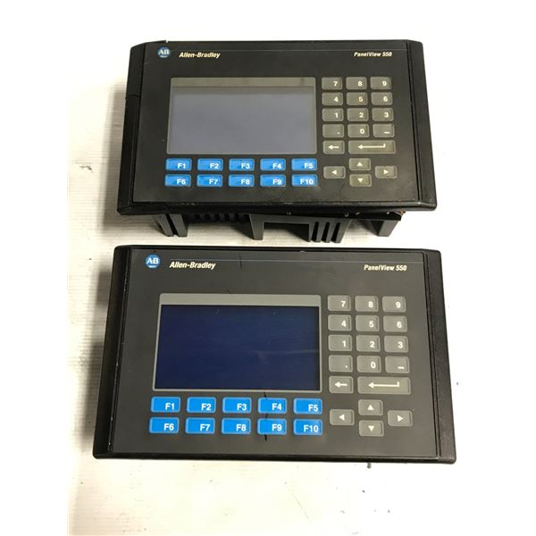 (2) - Allen-Bradley 2711-K5A1 PanelView 550 Screens