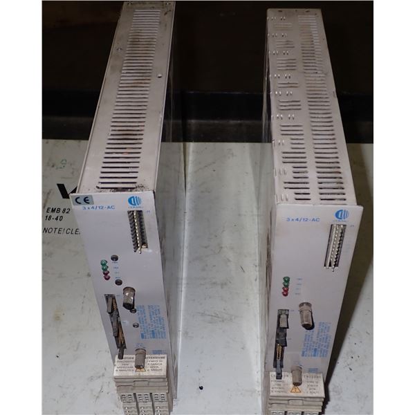 Lot of (2) Comau #SAM3X4/12-AC Servo Drives, P/N 10905980