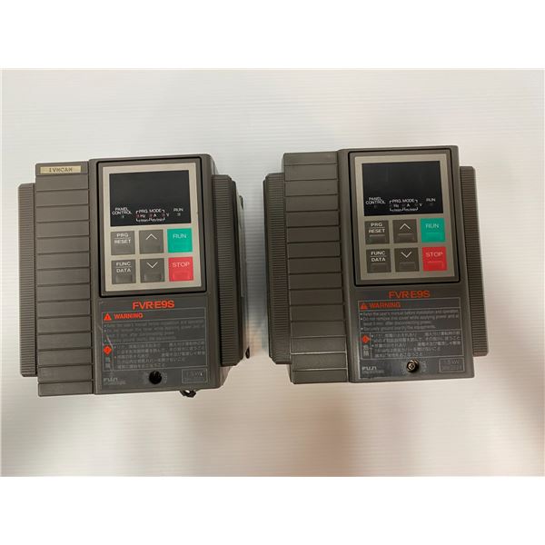 (2) FUJI FVR1.5E9S-2 INVERTERS