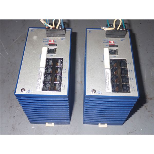 Lot of (2) Hirschmann  #RS20-0800T1T1SDAEHH05.0.02 Rail Switches