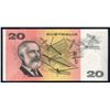 Image 2 : AUSTRALIA $20. 1979. Knight-Stone. Gothic Serial. RARE 1ST PREFIX "XVA"