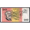 Image 2 : AUSTRALIA $20. 1983. Johnston-Stone. SCARCE 1ST PREFIX "VFV"