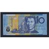 Image 1 : AUSTRALIA $10. 1993. Fraser-Evans. 1ST ISSUE. Blue Dobell. NEAR SOLID SERIAL NO "222220"