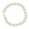 Image 1 : Round Diamond Fashion Bracelet 1 Cttw 10KT Yellow Gold