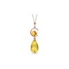 Image 1 : Genuine 5.5 ctw Citrine Necklace 14KT Rose Gold - REF-25N6R